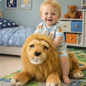 Large Plush Lion Toy